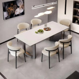 Modern family dining table and chair set