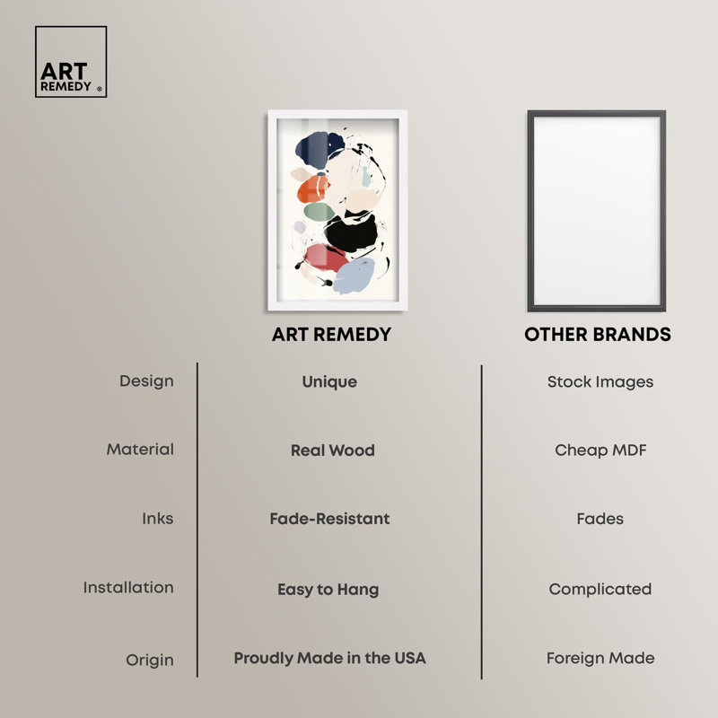 «Dalio I Shadowbox Print», art mural moderne par Art Remedy, H 16 po x l 11 po, Blanc
