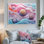 Oursin coloré et corail lavande - art mural oursin