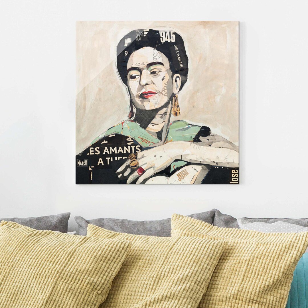 Glasbild Collage No. 4 von Frida Kahlo