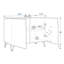 Buffet de 35 po de largeur