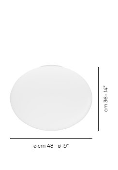 Lucciola 1 - Light Flush Mount, 2700K, 14" H x 19" W x 19" D
