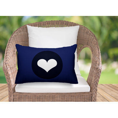 Sweet Heart Outdoor Rectangular Pillow Cover & Insert