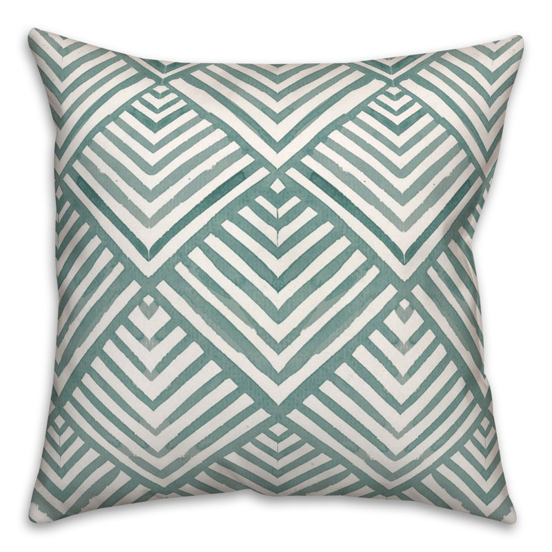 Coussin décoratif en polyester / mélange de polyester, Bleu