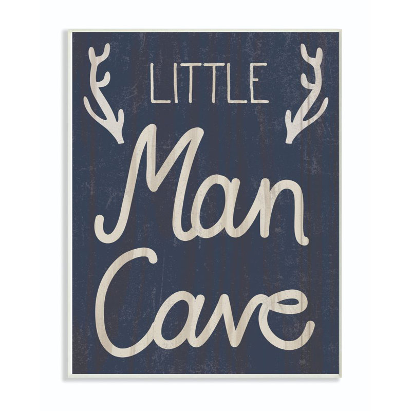 Décoration murale Dubin Little Man Cave Kids, Plaque murale, H 15 po x l 10 po x P 0,5 po