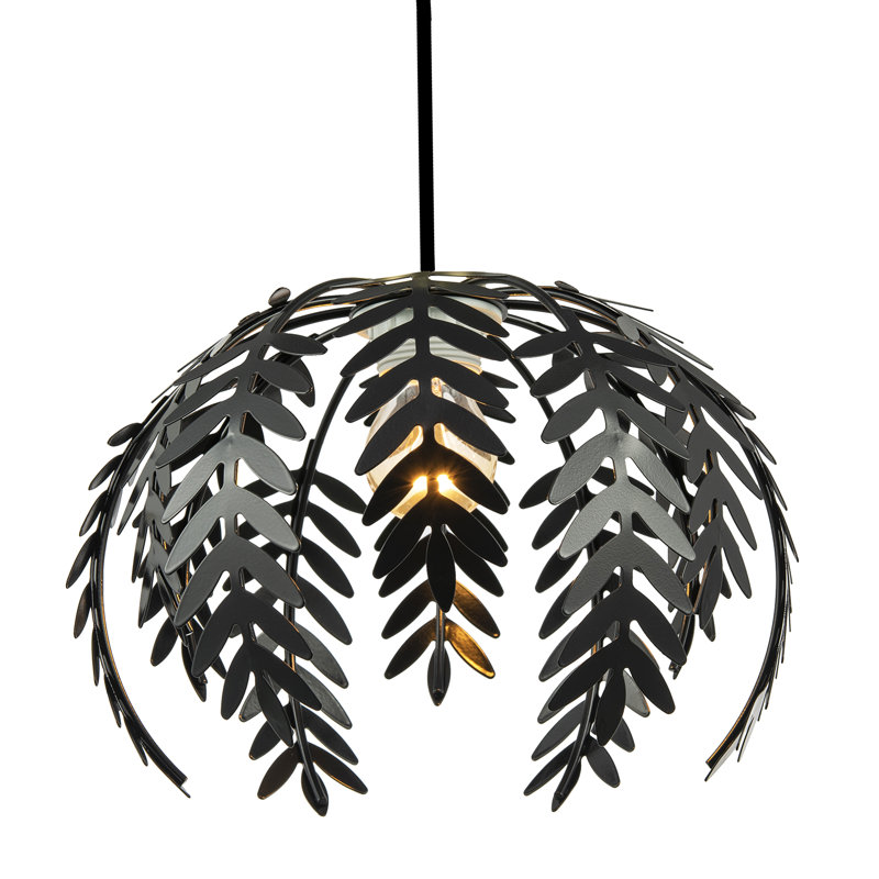 17cm H Metal Lamp Shade in Black