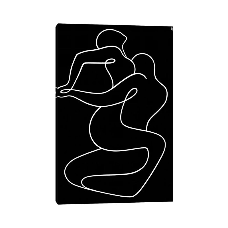 Tango by Lia Chechelashvili - Painting on Canvas, Wrapped Canvas, 20.32 cm H x 30.48 cm W
