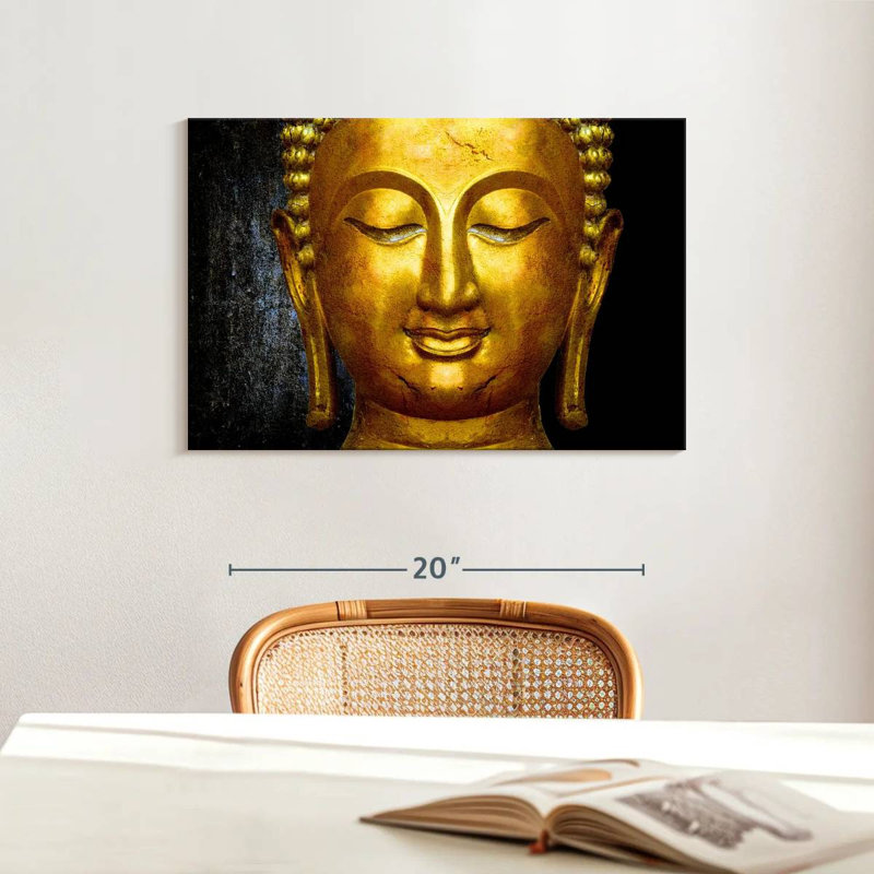 'Large Buddha Face, 16" H x 24" W