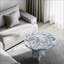 Table basse en marbre gris naturel bleu pour le salon, finition polie, 17,7 x 15,8 pouces, compatible avec les espaces