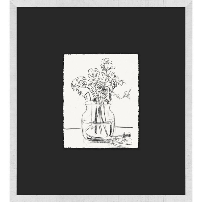 Charcoal Still Life Studies 4 Framed Watercolour Painting Print