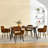 Cortinas Adison Dining Table Set 63" Rectangular Dining Table with Open Back Upholstered Chairs for Dining Room Comfort and Style-149789355