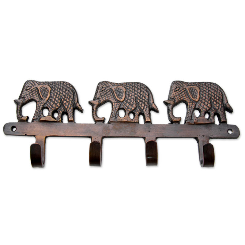 Avleen Metal Wall Organizer with Key Hooks