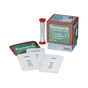 4 cartes flash classwords vocabulaire grade