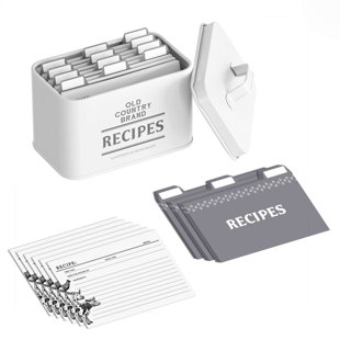 Recipe Box Dividers 4x6, Card Divider Tabs, Recipe Box Labels