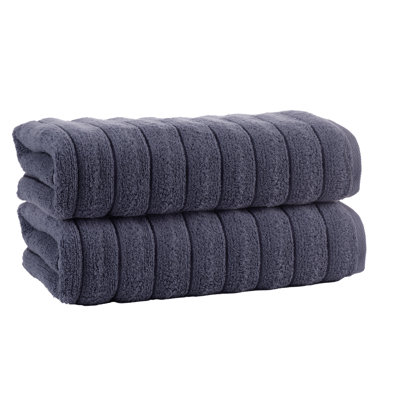 Rachel Turkish Cotton Midweight Ribbed Bath Sheet