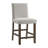 Winston Porter Poling Counter Side Chair with Grey Fabric in Brown (2 Per Carton)