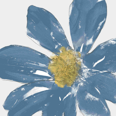 " A Blue Greeting I " by Alonzo Saunders Painting Print