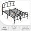 Metal Bed with Arched Headboard and Footboard-903361660-903604195