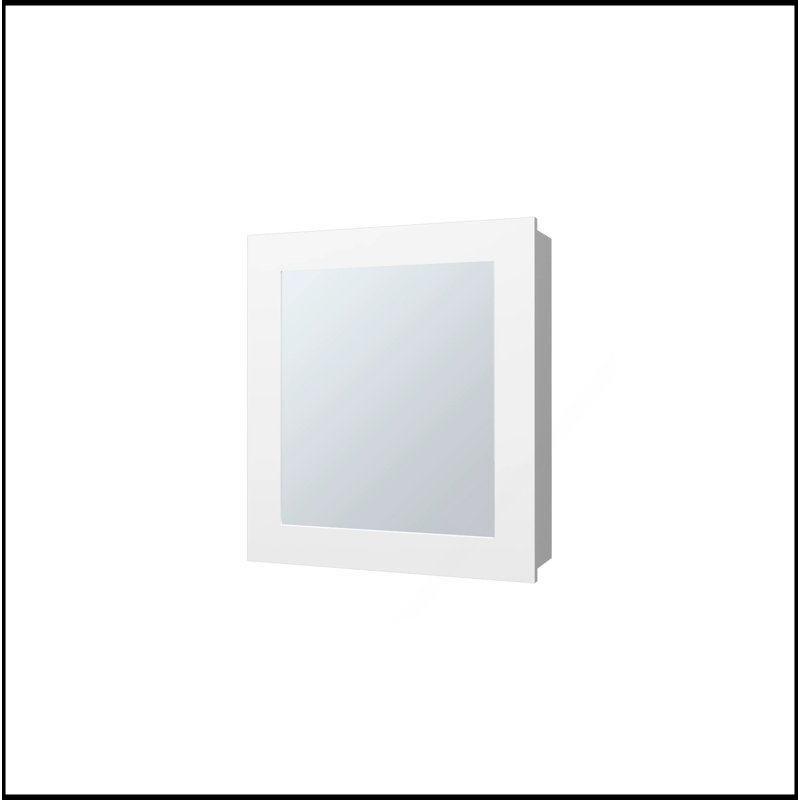 Versatile White Medicine Cabinet With Included Mirror