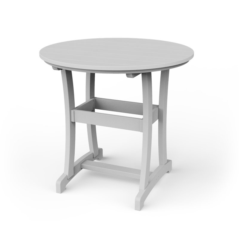 Table de bar Stella, H 42 po x l 42 po x P 42 po, Blanc