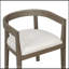 Ensemble de table de salle à manger 7 pièces avec 6 chaises à dossier demi-tonneau-390415827