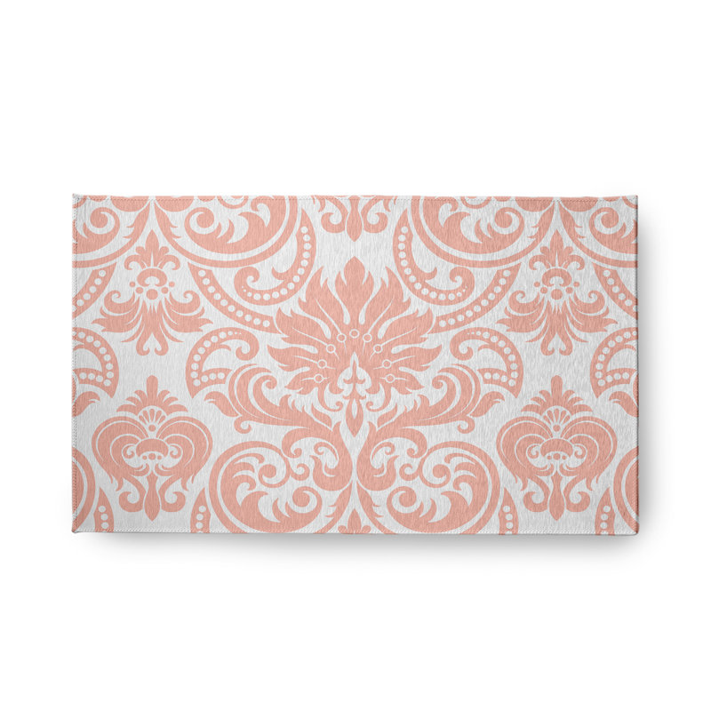 Willet Chenille Floral Indoor / Outdoor Rug, Rectangle 1'6" x 2'6"