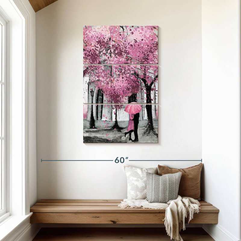Hardie Pink Spring Paris Pop, 45" H x 28" W