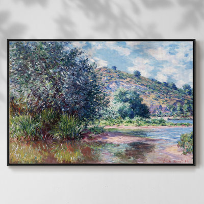 Paysage au port sur toile
