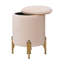 Solid Wood Accent Stool-1047677613