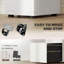 39 cm W 3 -Drawer Wheels / Casters included Mobile Steel Filing Cabinet