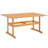 Rectangular Eucalyptus Solid Wood Outdoor Dining Table , 59 " W 35.5 " D