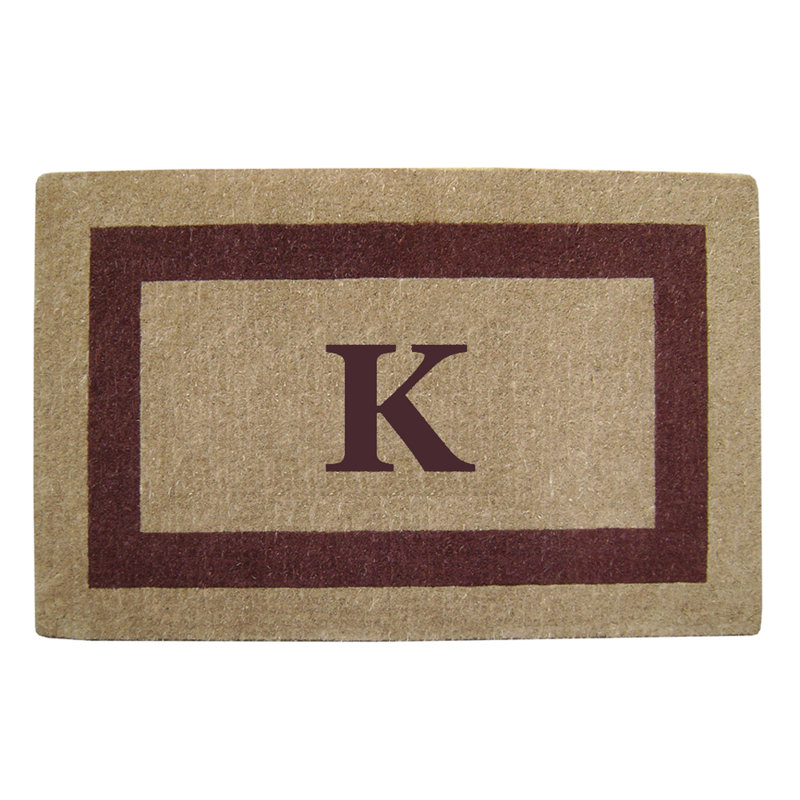 Tapis de porte antidérapant pour l'extérieur, L 22 po x L 36 po, Brun, K
