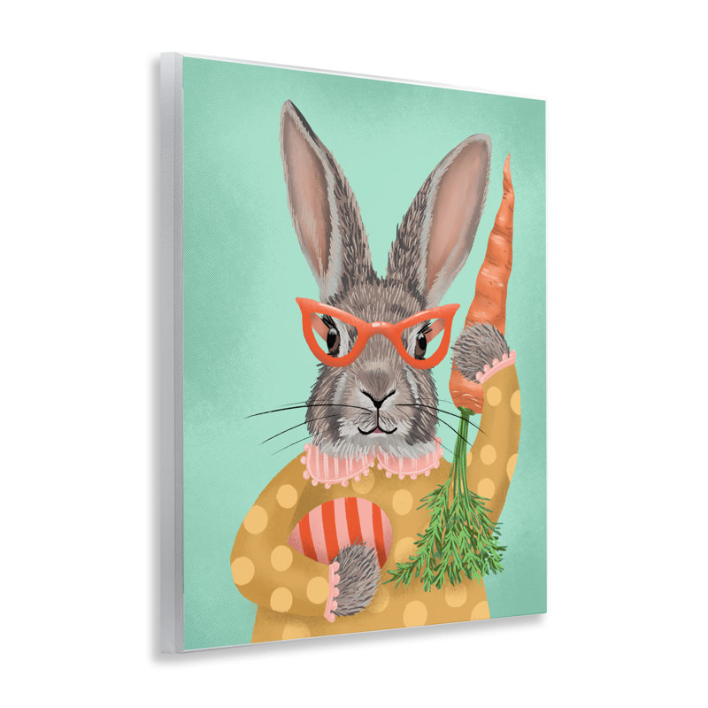 Plaque murale lapin à pois, design par Jilly Jack Designs