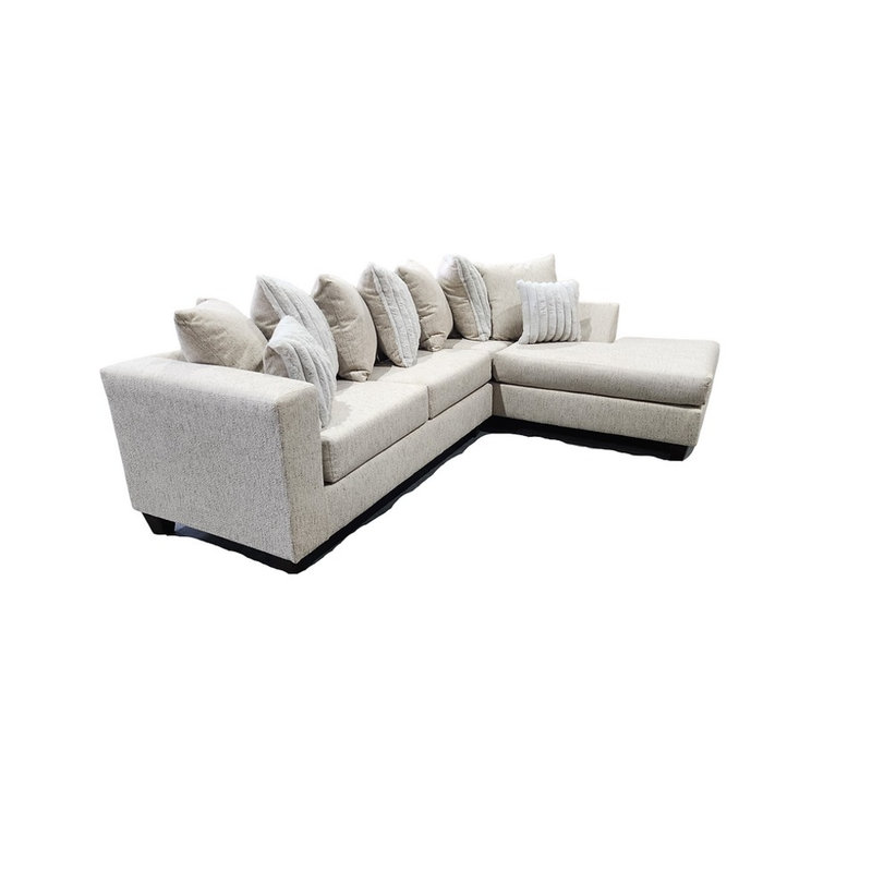 Kora Fabric Sectional, Gray Fabric