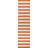 Hedva Two-Tone Wide Stripe Orange/Beige Indoor/Outdoor Rug-603388289