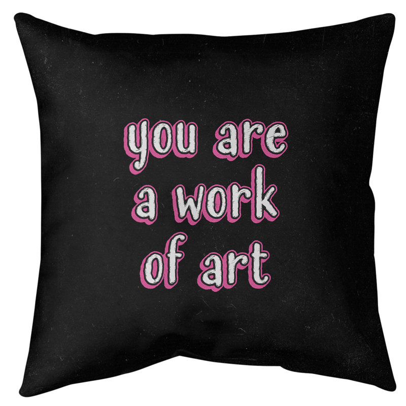 Coussin de sol œuvre d’art, Rose, H 28 po x l 28 po