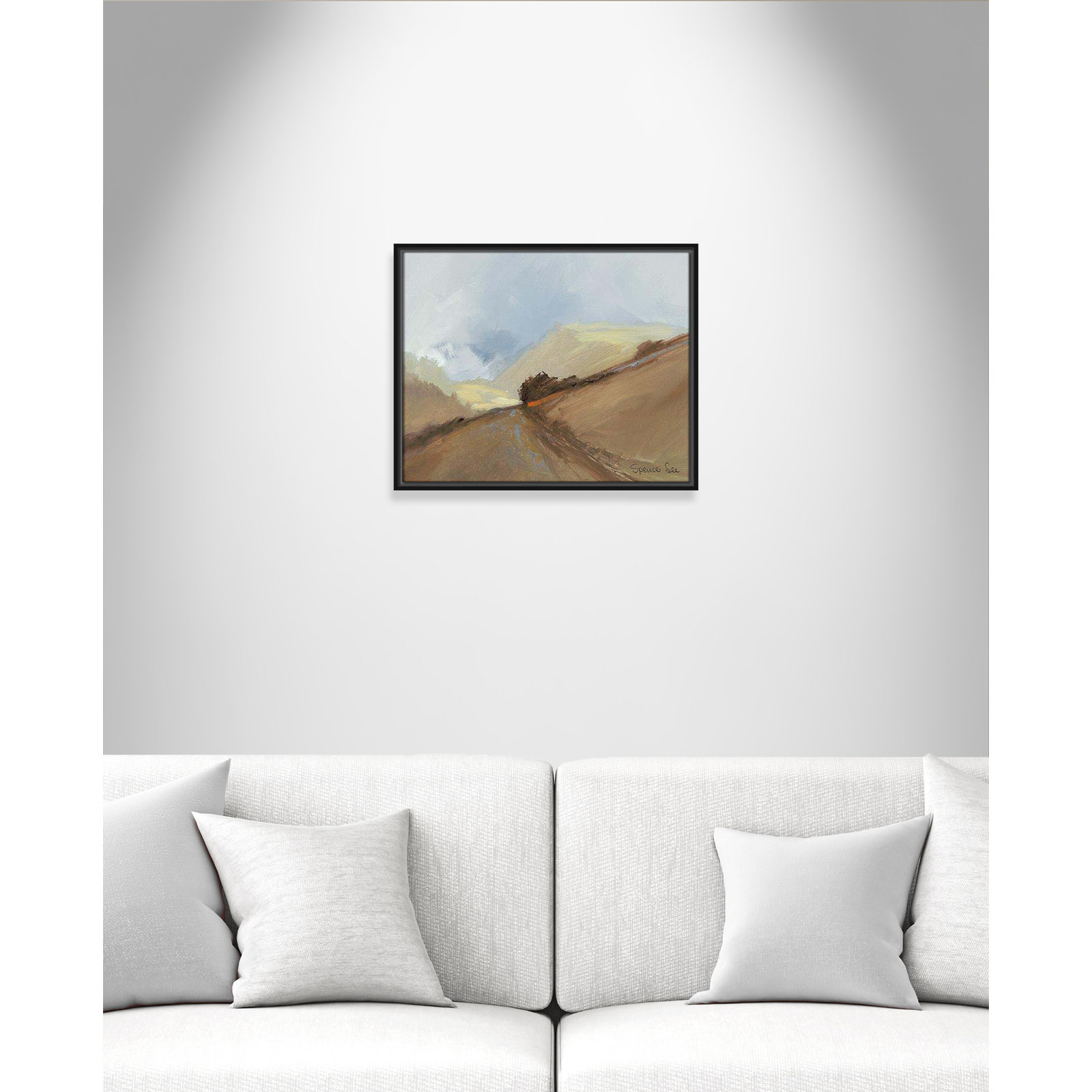 Heaven And Earth II by Spencer Lee, 17.5'' H x 21.5'' W x 2'' D, Black Framed
