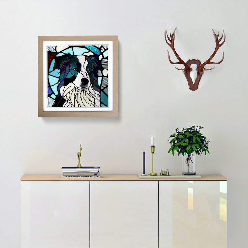 Single Picture Frame Print on Wood, Oak
