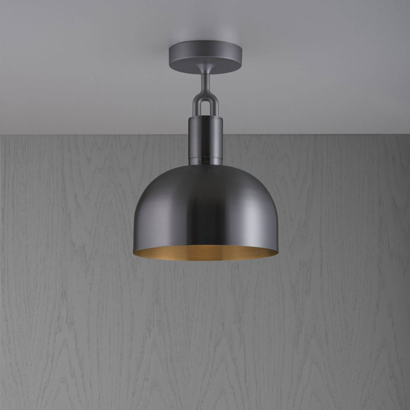 Abat-jour fourchu / grand, Métal industriel, H 8,07 po x l 13,39 po x P 13,39 po