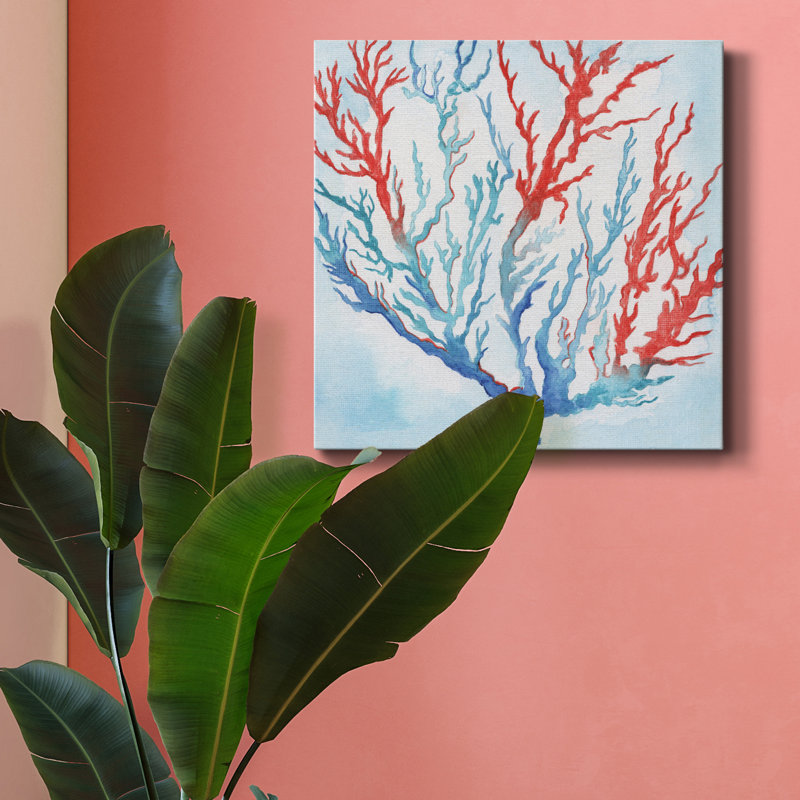 " Galapagos Coral ", 10" H x 10" W x 1.5" D