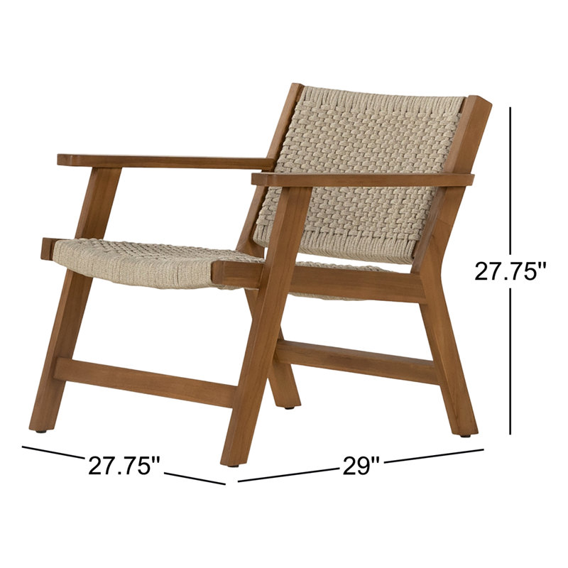 Delano Outdoor Teak Lounge Chair