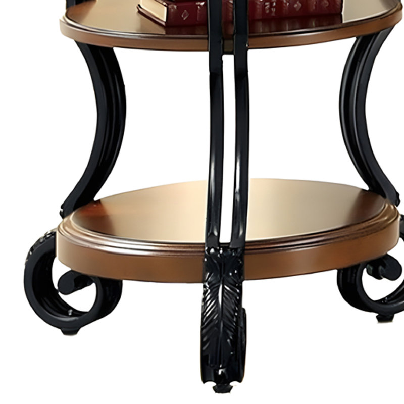 Verla Solid Wood Top End Table