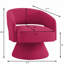 Fauteuil demi-tonneau pivotant de 27,5 po Nevile-723477881