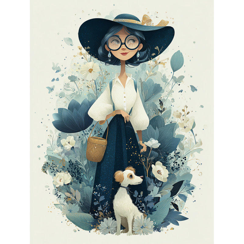 Art mural sur toile Whimsical Garden Walk