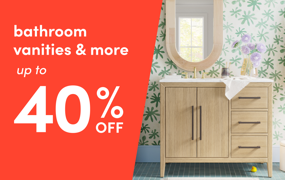 bathroom vanities & more on sale