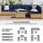 Forksville 6 - Person Modular Patio Conversation Set with Cushions
