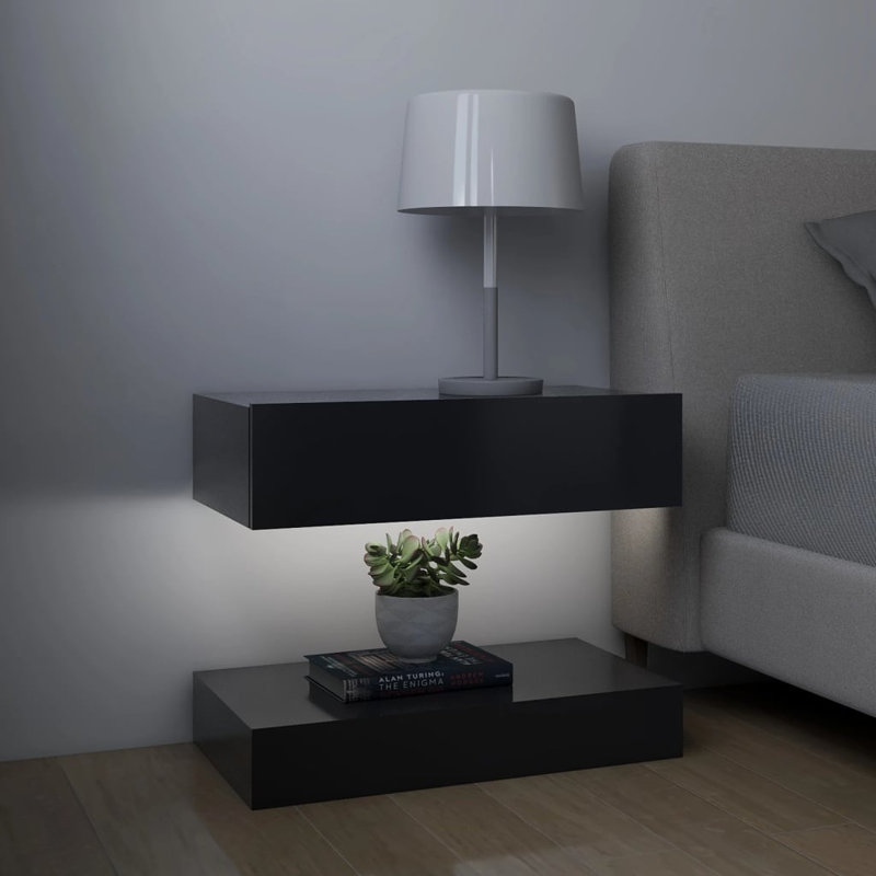 Nightstand, Gray, Individual