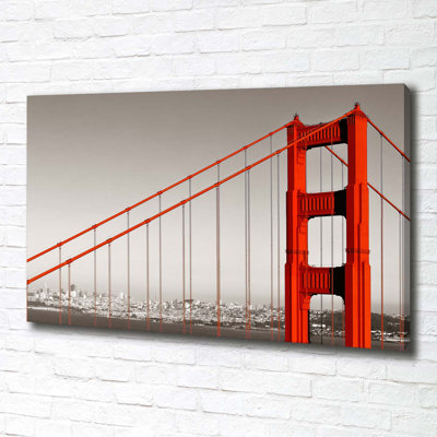 San Francisco Bridge - Wrapped Canvas Print