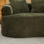 Olive courbé, petite chenille avec 3 coussins, mousse à mémoire de forme, sans assemblage, pour animaux de compagnie, poids de 300 lb, siège profond pour espaces, assemblage requis, rembourrage en mousse, capacité, appartement-133534401