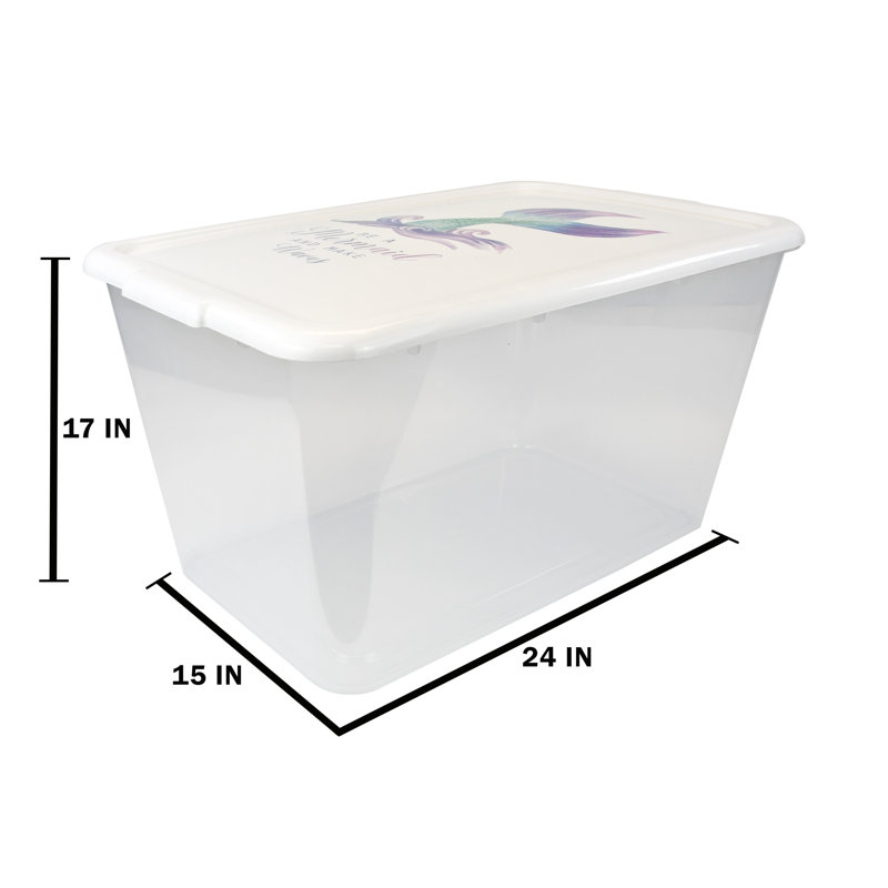 58 pte Ensemble de bacs de rangement en plastique